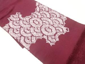 絞り向かい青海波模様名古屋帯